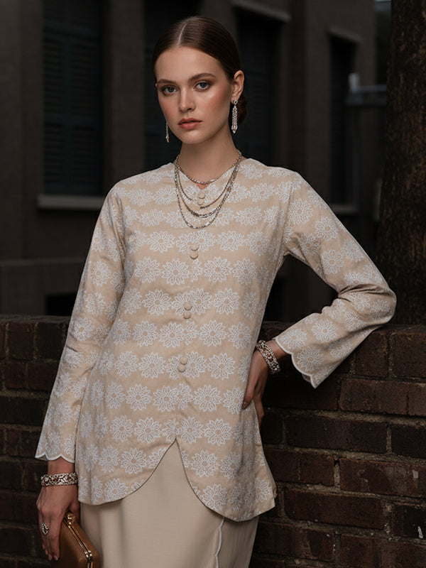 BAJU KEBAYA ZOE (BEIGE)